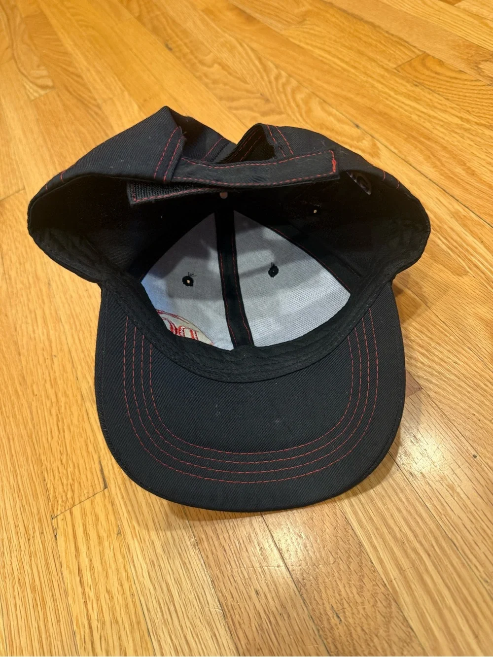 Dairy Queen DQ Embroidered Black Cap with Red Stitching
